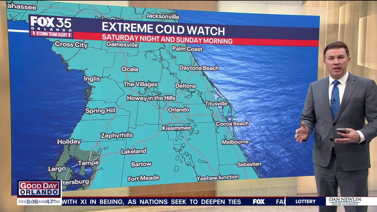 Orlando AM Weather Forecast: Warmer day before extreme cold arrives