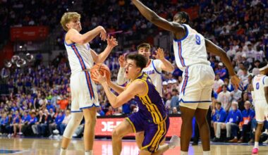 Rueben Chinyelu's fourth consecutive double-double helps No. 16 Florida beat LSU 79-61 :: WRAL.com