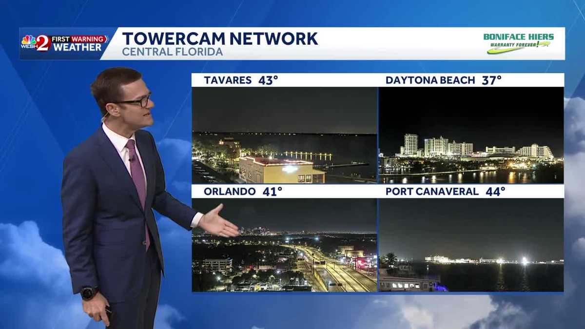 A cold New Year's Day in Central Florida; warmup on the way