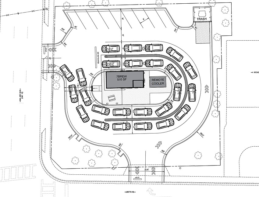 A Seven Brew Drive Thru Coffee kiosk is planned at 11647 San Jose Blvd. in Mandarin.