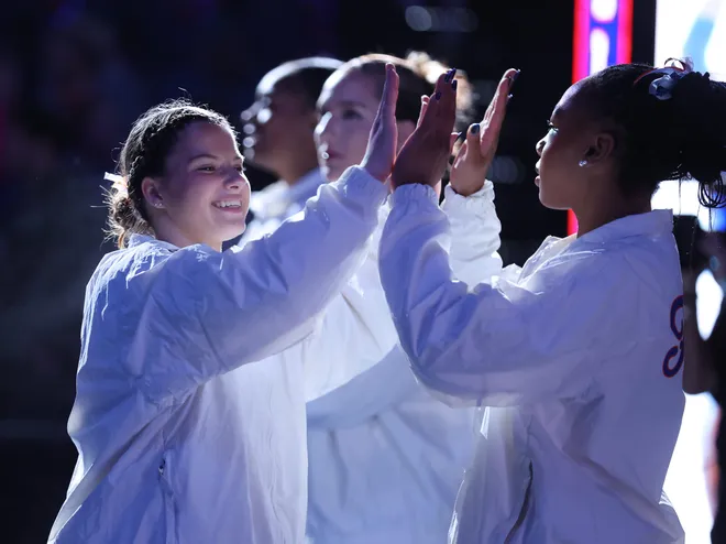 Florida gets ready to compete against Alachua at Steven C. O'Connell Center Exactek arena in Gainesville, FL on Friday, January 16, 2026. [Alan Youngblood/Gainesville Sun]
