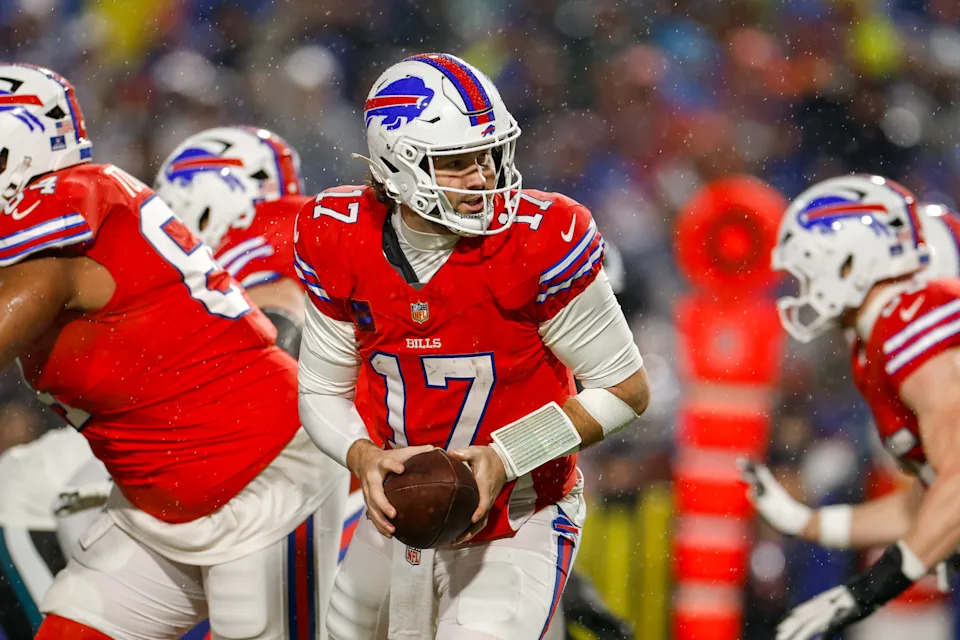 Can Josh Allen go on a playoff run? (Photo by Lauren Leigh Bacho/Getty Images)