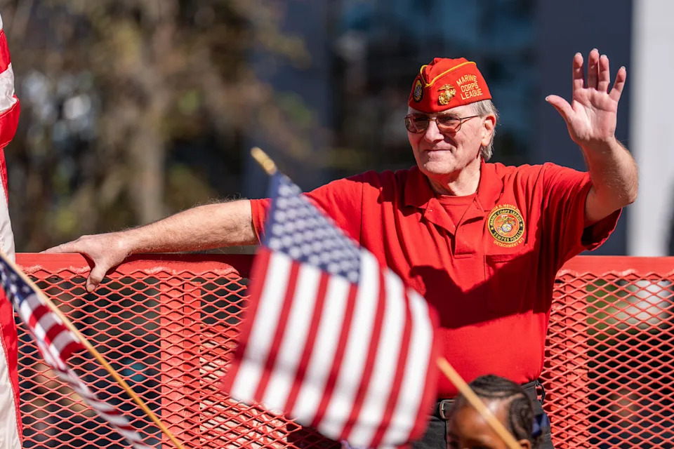 Thousands gathered to honor Veterans with Tallahassee's annual Veterans Day parade through downtown on Tuesday, Nov. 11, 2025.