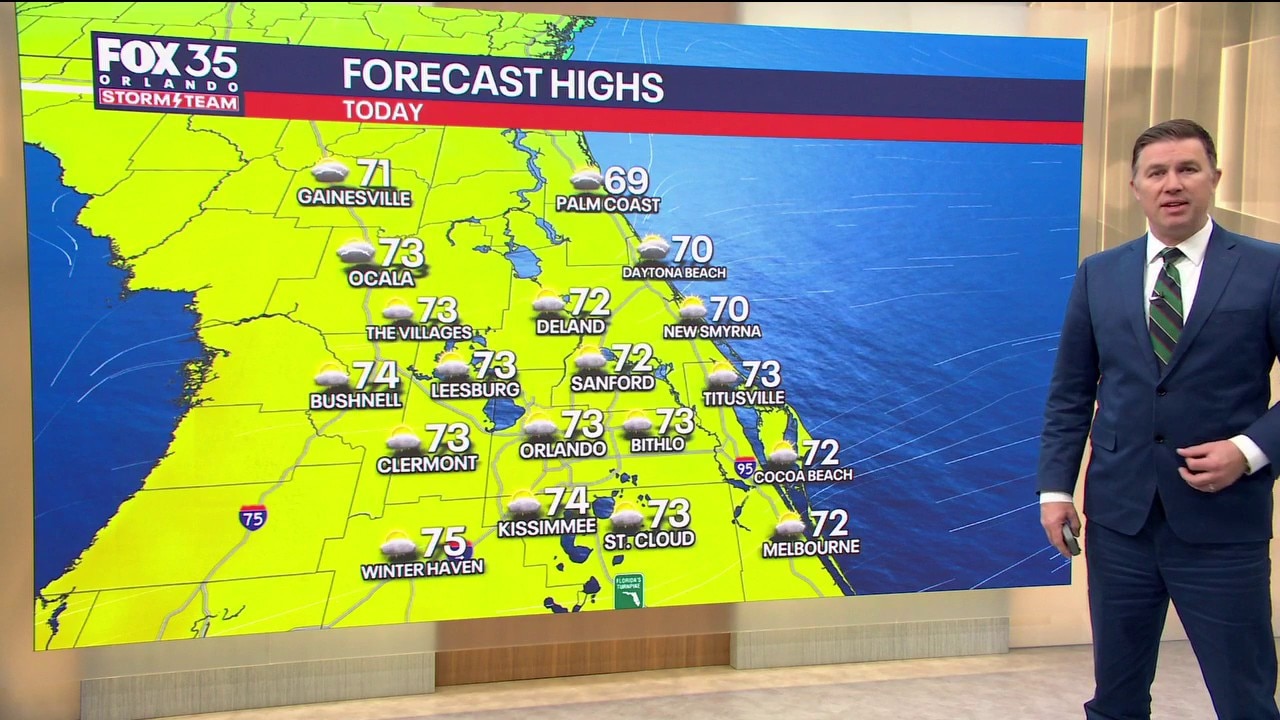 Orlando AM Weather Forecast: Warmer temps return for Central Florida 