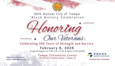 City of Tampa to Honor Veterans During Black History Celebration