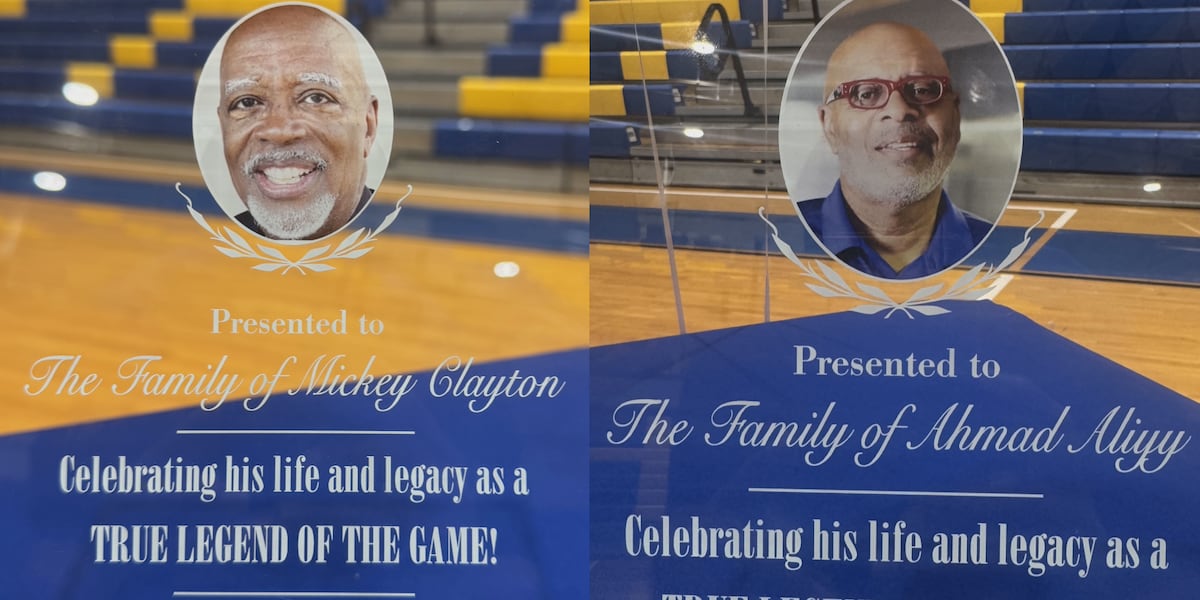 Local basketball legends honored, remembered ahead of Rickards girls hoops game
