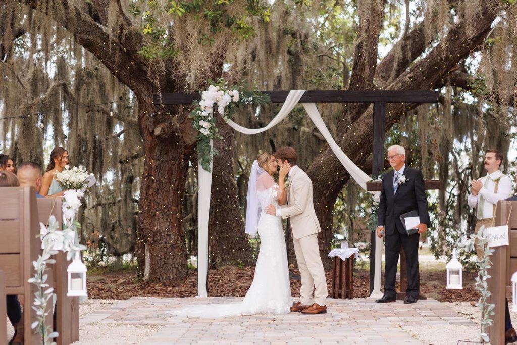 Ariana Rachel Gorman and Joshua Bailey Gorman got married at Ever After Farms Indiantown. Photo by Jennifer Sampson
