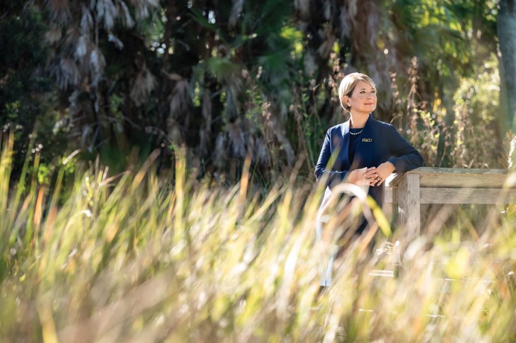 Aysegul Timur, the fifth president of Florida Gulf Coast University, is dedicated to guiding the public institution on its journey of excellence. Photo by Anna Nguyen