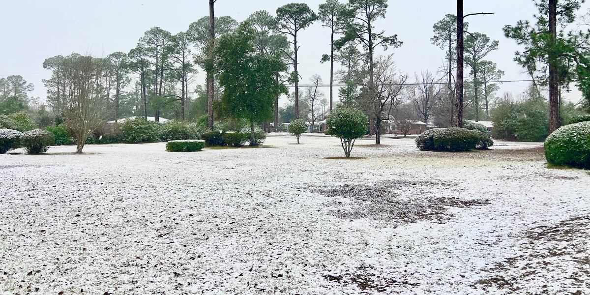See snow from Sunday’s winter weather