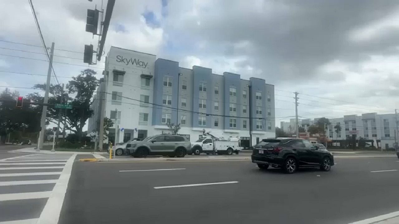 A ribbon cutting was held Tuesday for the second phase of Skyway Lofts in St. Petersburg, adding 66 new units of affordable housing to the Skyway Marina District. (Spectrum News image)