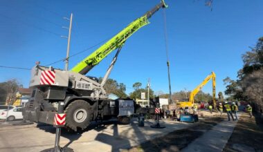 Construction is underway near the busy intersection of Kings Avenue and Bloomingdale Avenue in Brandon. (Spectrum News/Jason Lanning)