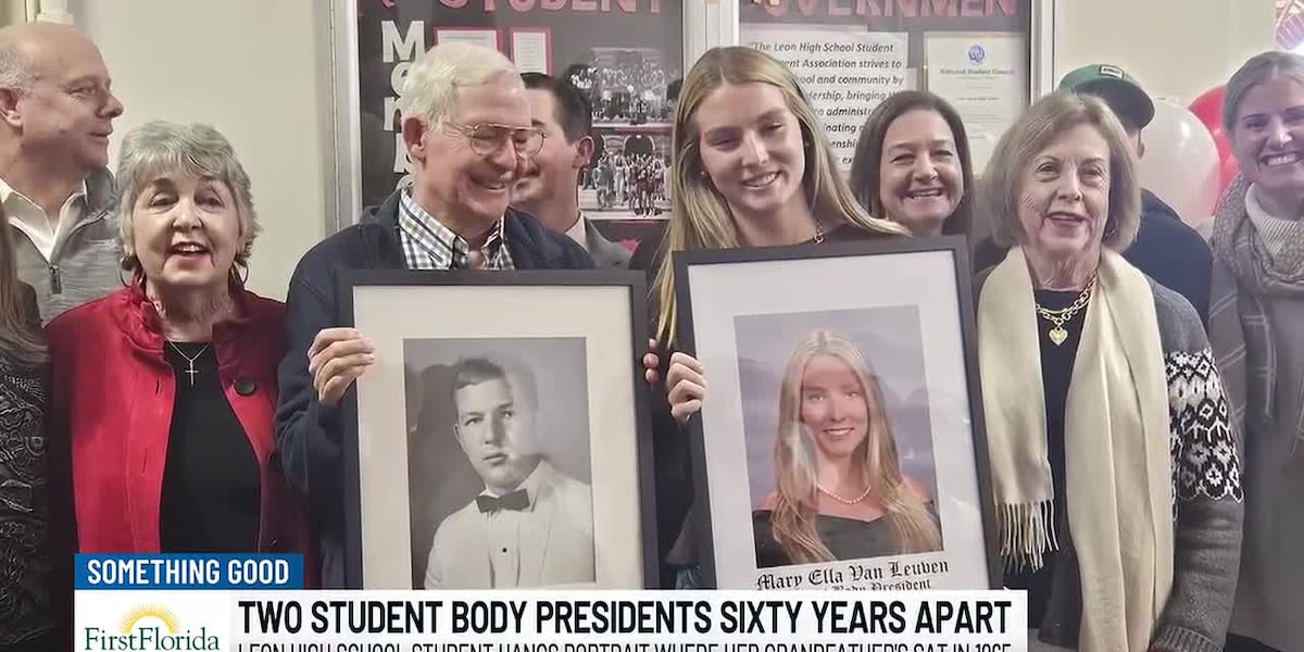 Family members share student body president title sixty years apart