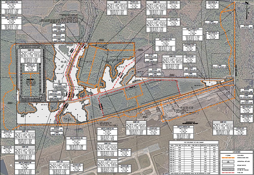 Building G at Airport Commerce Center in North Jacksonville is at the west end of the property. Building G at Airport Commerce Center in North Jacksonville is at the west end of the property.