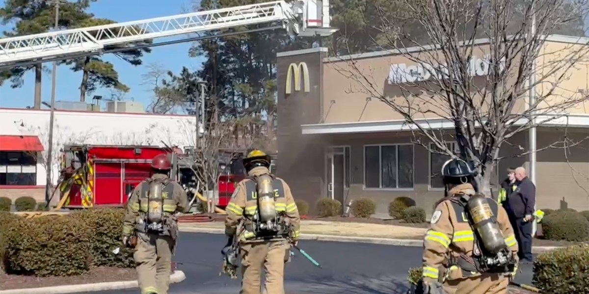 Firefighters battle blaze at Jacksonville McDonald’s