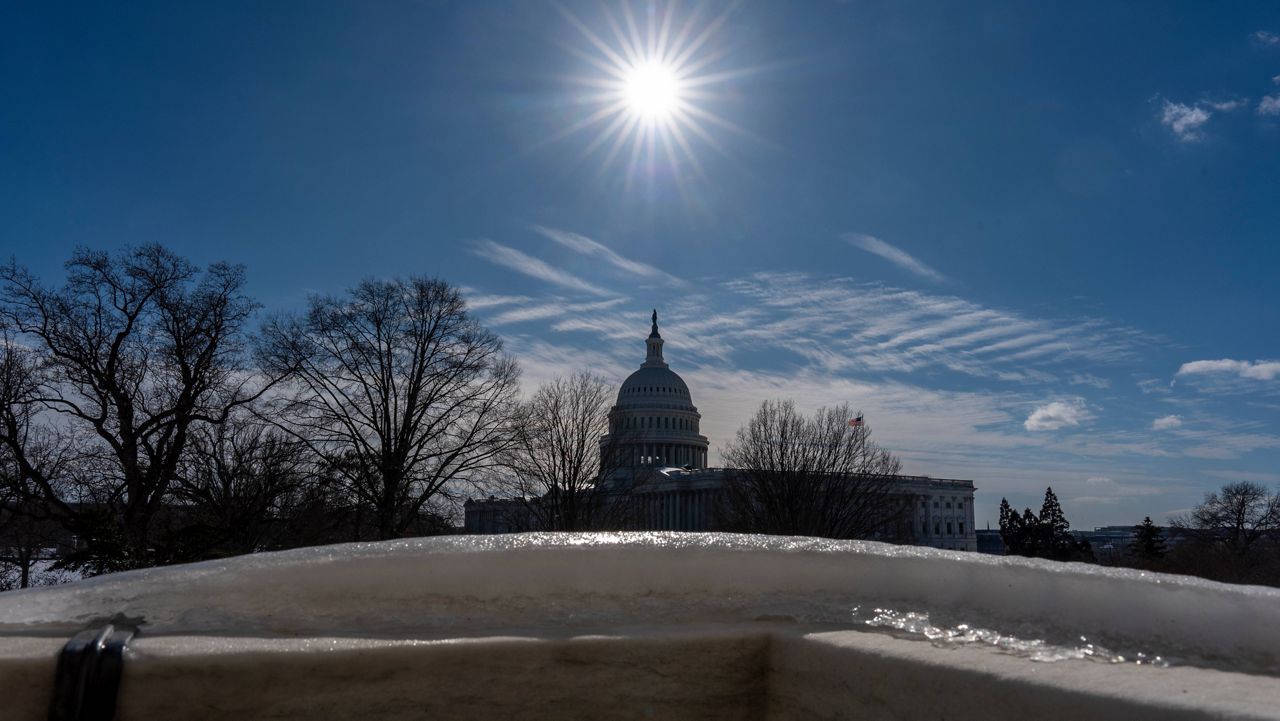 The Capitol is seen from the Russell Senate Office Building on Thursday, Jan. 29, 2026. (AP Photo/J. Scott Applewhite)