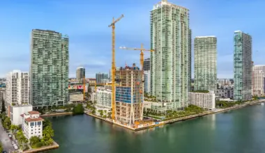 Construction on Terra, One Thousand Group and Major Food Group's Waterfront Edgewater Tower Villa Miami Surpasses 21st Floor — PROFILEmiami South Florida Real Estate and Lifestyle
