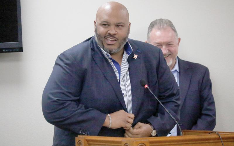 Sen. Corey Simon said the ‘Rural Renaissance’ bill that was passed by the Senate on Wednesday will provide things that are needed in rural communities, like transporation, health care and education improvements. (FILE)