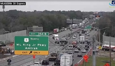 Southbound lanes reopen on I-95 at MLK Jr. Parkway after deadly crash