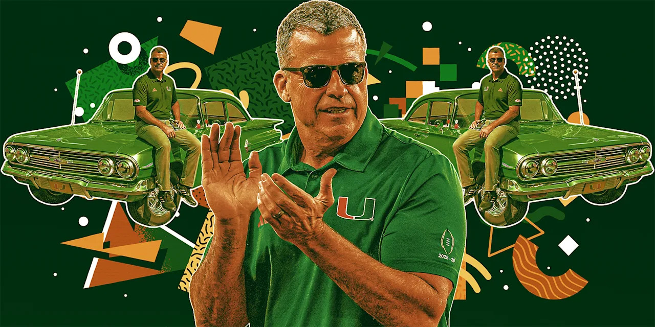 
Mario Cristobal has the Hurricanes playing for the national title in his fourth season at Miami. 
