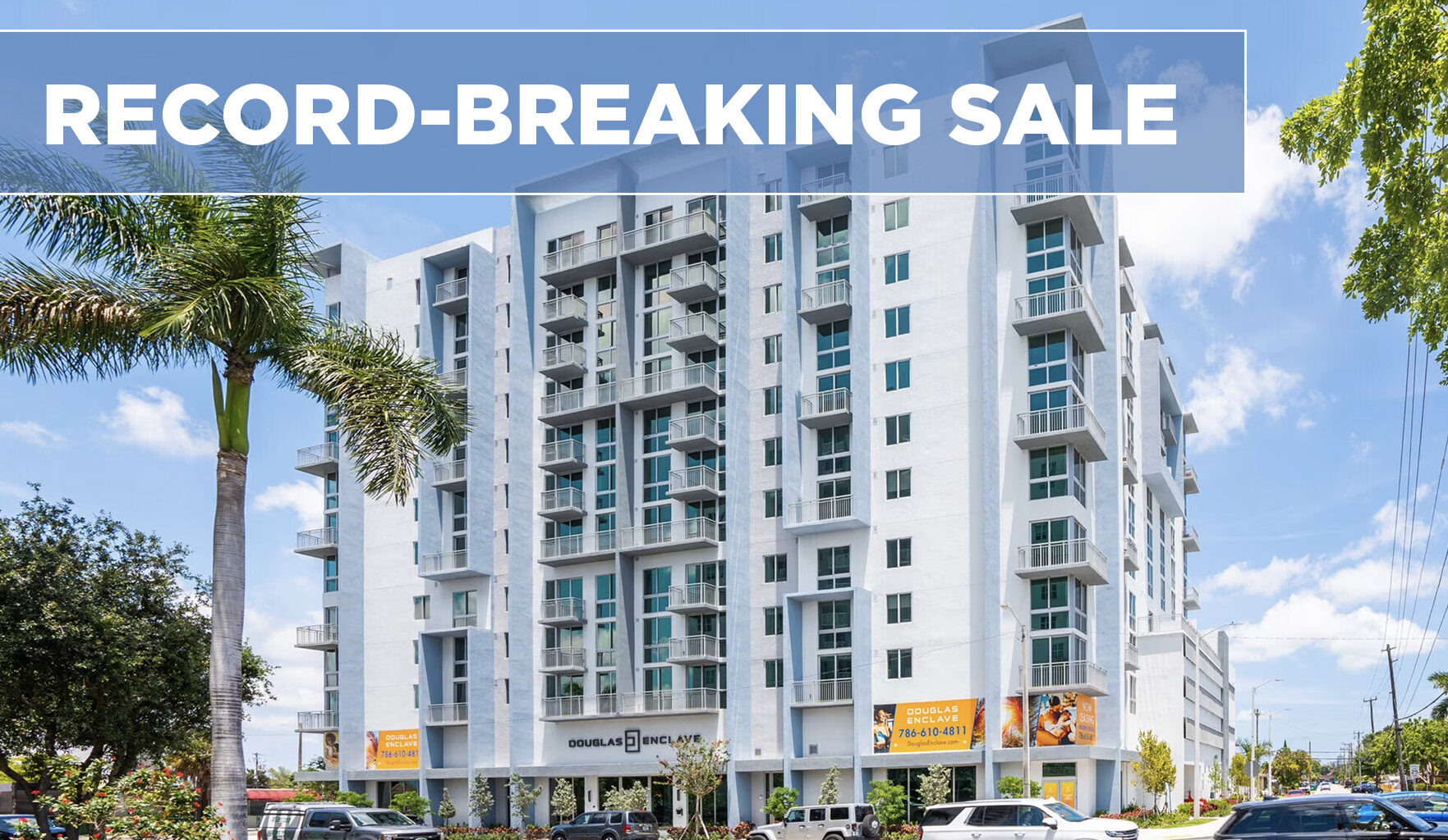 Douglas Enclave high-rise apartment building.