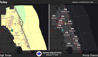 Wednesday brings warmer temperatures but cold coming back soon – Orlando Sentinel