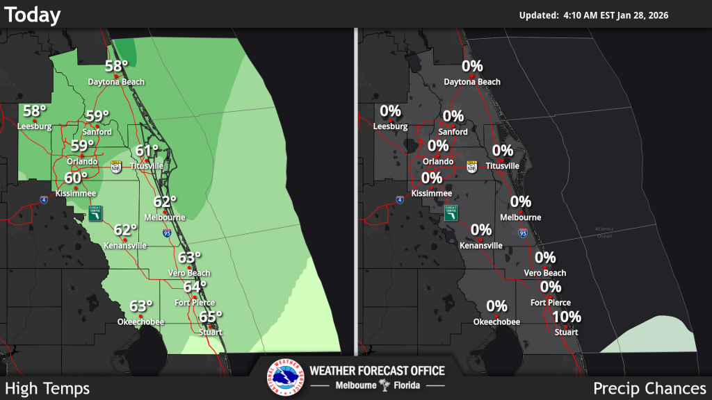 A blanket of cold weather and freezing temps is covering Central Florida – Orlando Sentinel