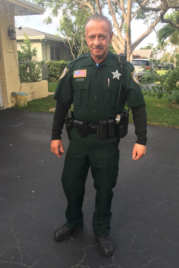 While serving as a Palm Beach County Sheriff's Office deputy, Joe Alu worked in Lake Worth Beach's downtown area. (Jody Alu/Courtesy)