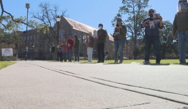 Florida State University Iranian students rally for their country on campus