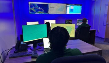 Spectrum News was the first media organization allowed to bring cameras into Pole Star Defense’s mission operation center, which is manned 24-7, at the Hub in St. Petersburg (photo: Josh Rojas).