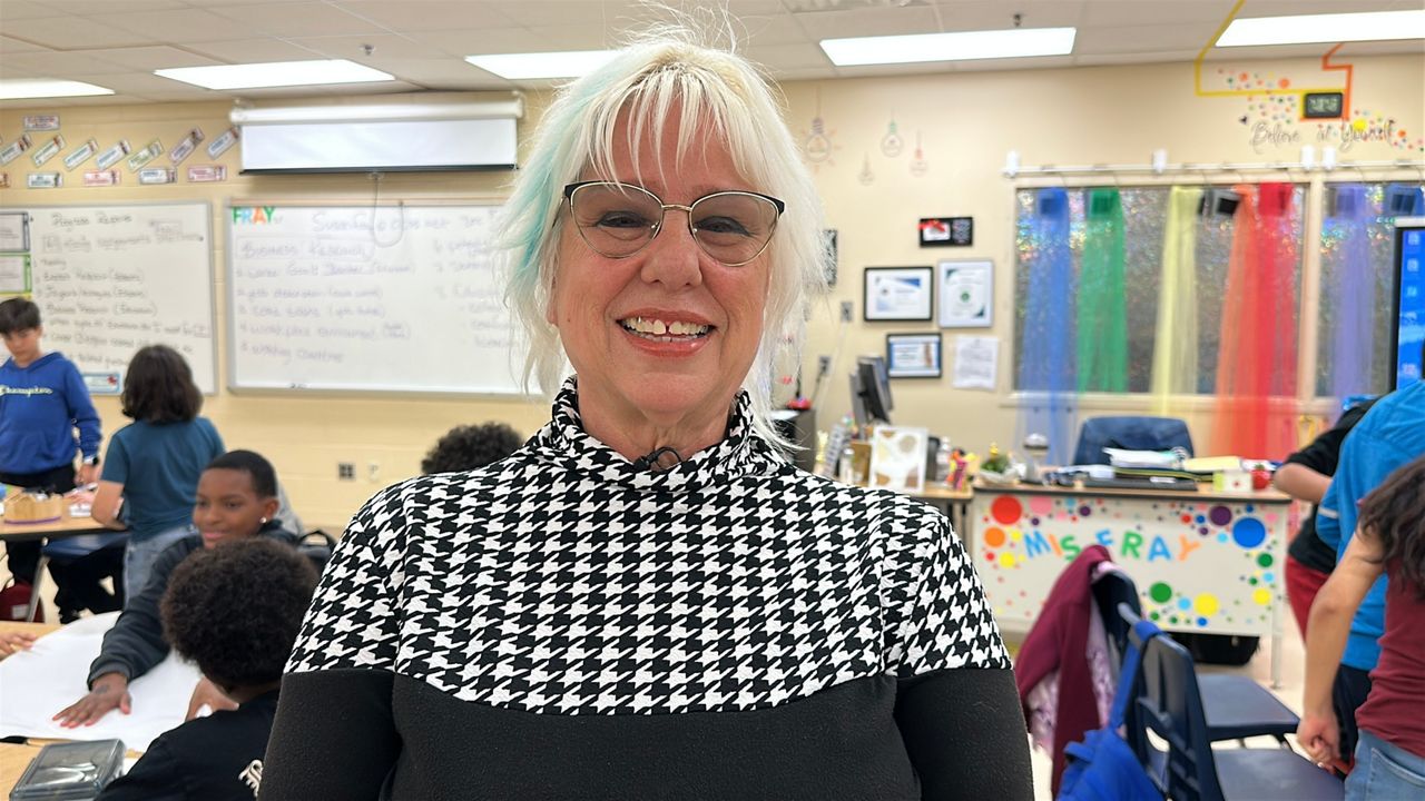 A+ Teacher Susan Fray teaches her students important life long lessons like how to stay safe when they are online. (Spectrum News/Nick Allen)