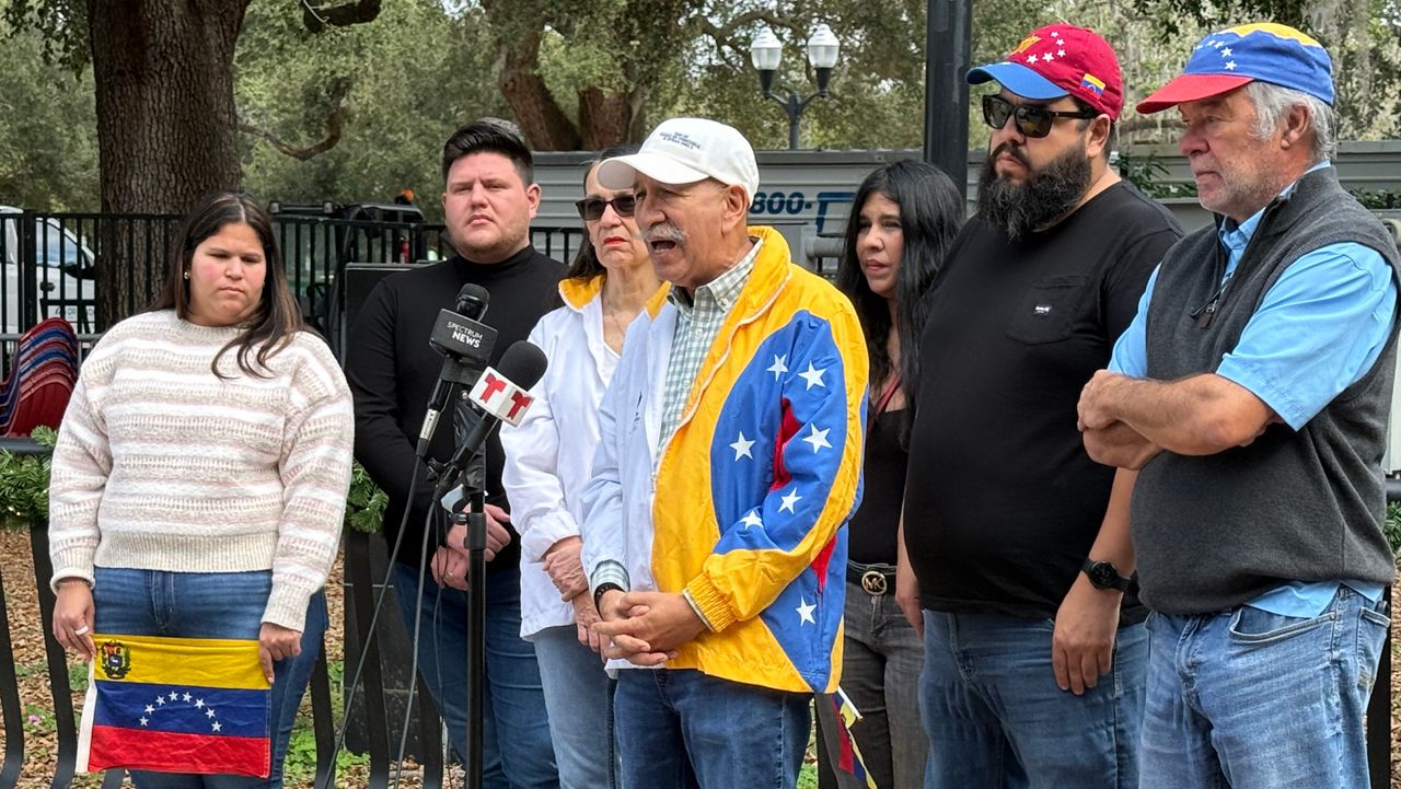Casa de Venezuela press conference in Lake Eola Park
