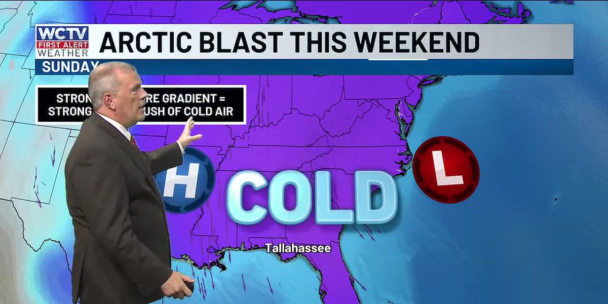Near-record cold arrives this weekend... 🥶