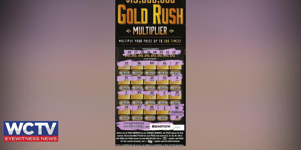 Okeechobee County man claims $15 million scratch-off prize in Tallahassee