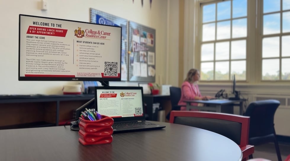 Leon High School held a ribbon-cutting ceremony Thursday to celebrate the grand opening of its...