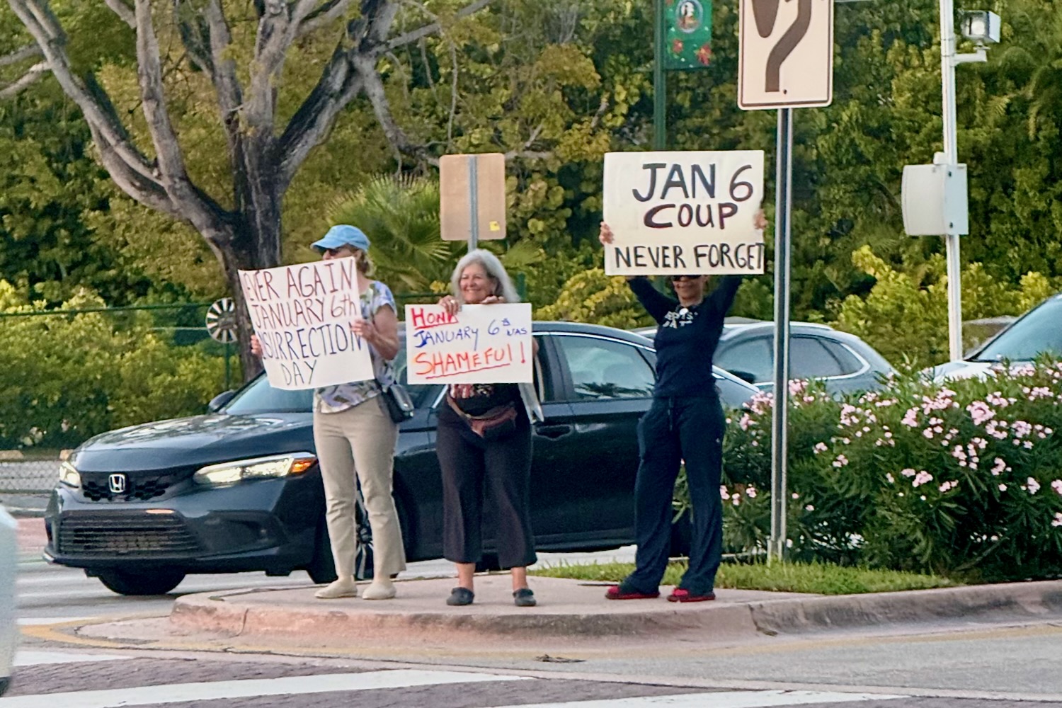 Key Biscayne group marked fifth anniversary of Jan. 6 attack. Some cursed them.
