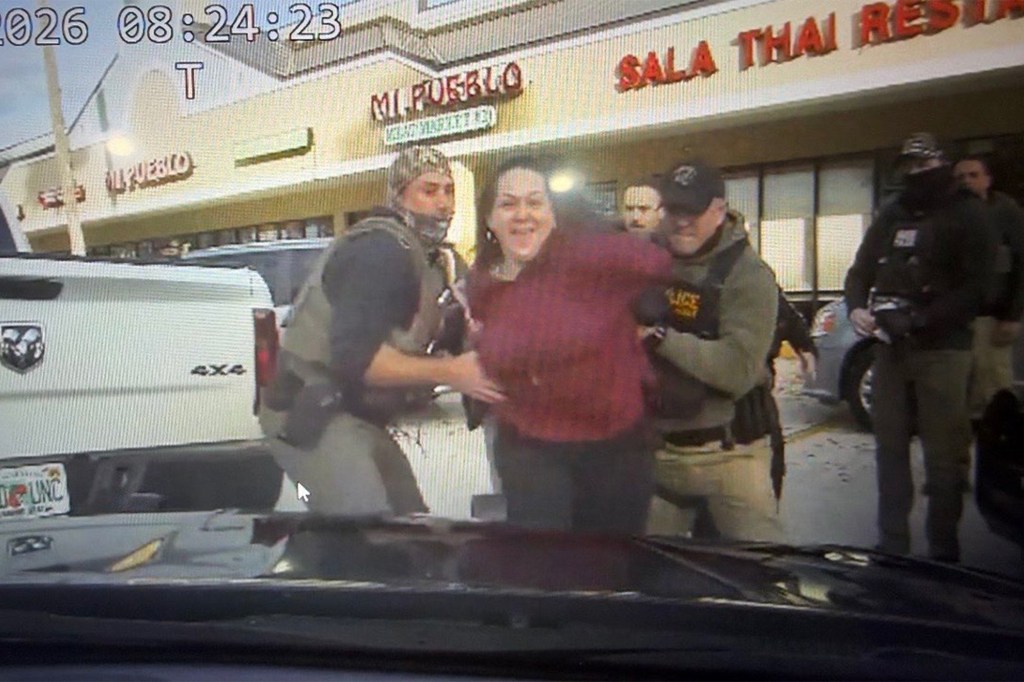 Jennifer Cruz was arrested outside Mi Pueblo in Jacksonville on Tuesday morning after allegedly leaping from her car and punching a state trooper in the face during an ICE operation.
