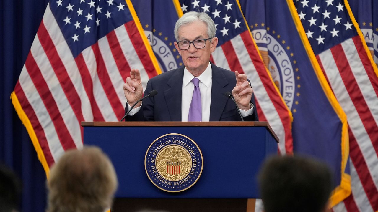 Federal Reserve Chairman Jerome Powell speaks at a news conference after the Federal Open Market Committee meeting Oct. 29, 2025, at the Federal Reserve Board Building in Washington. (AP Photo/Manuel Balce Ceneta, File)