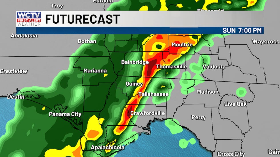 Storms will move through this evening; some could be strong.
