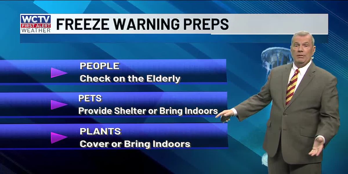 Another night with below-freezing temperatures