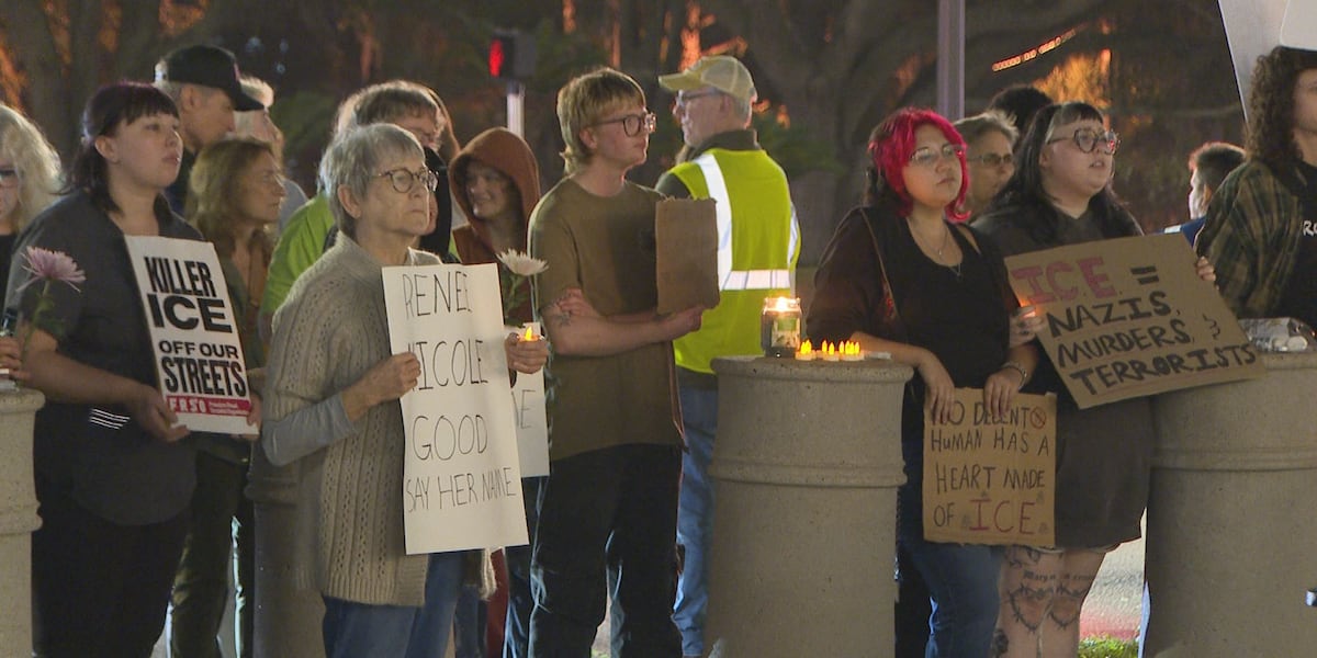 Protest, vigil held at Old Florida Capitol Building following fatal ICE shooting in Minneapolis