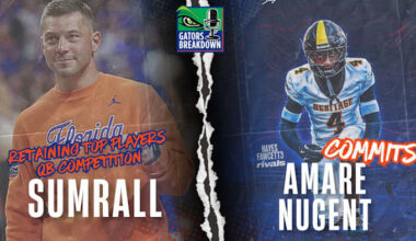 Sumrall Talks Player Retention, QBs Philo and Jones + 4-Star CB Amare Nugent COMMITS to Florida!