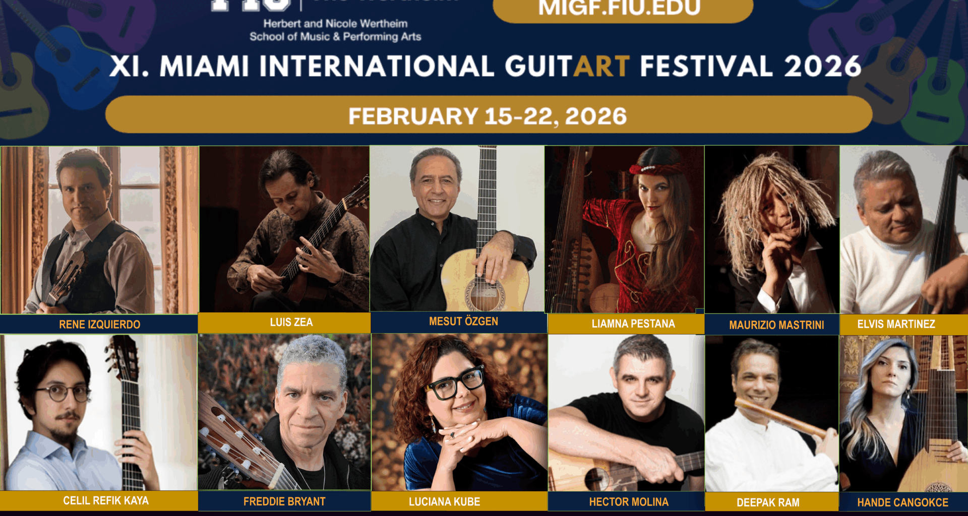 2026 Miami International GuitART Festival Opens on February 15