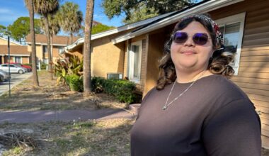 Nat Pudlak has lived at The Morgan apartments for three years. She said she is moving when her lease ends in October. (Spectrum News/Sarah Blazonis)