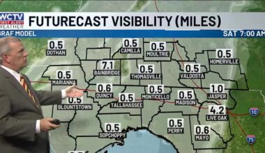 A foggy Friday night ahead of weekend cold front