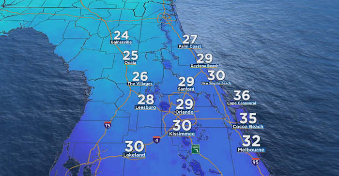 Intense cold not seen in more than a decade could slam Central Florida. Here’s when