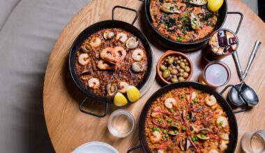 Paella spread. Photo courtesy of Bulla Gastrobar_Centurion Restaurant Group