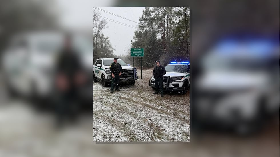 The Washington County Sheriff's Office shared photos of the snowy weather on social media.