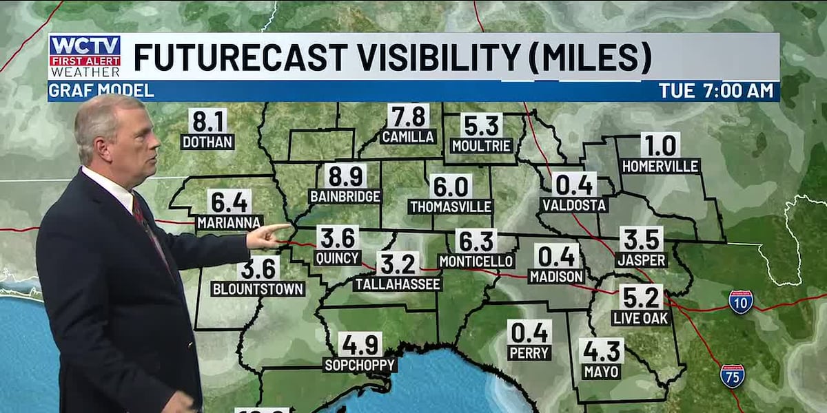 Another round of dense fog Monday night 🌫️