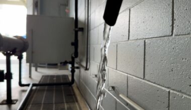 Water flows from the faucet at the PureAlta facility in Altamonte Springs. (Spectrum News)