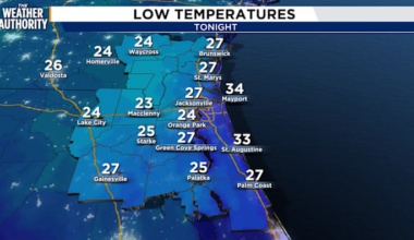 Cold air blast to bring freezing temperatures Monday morning